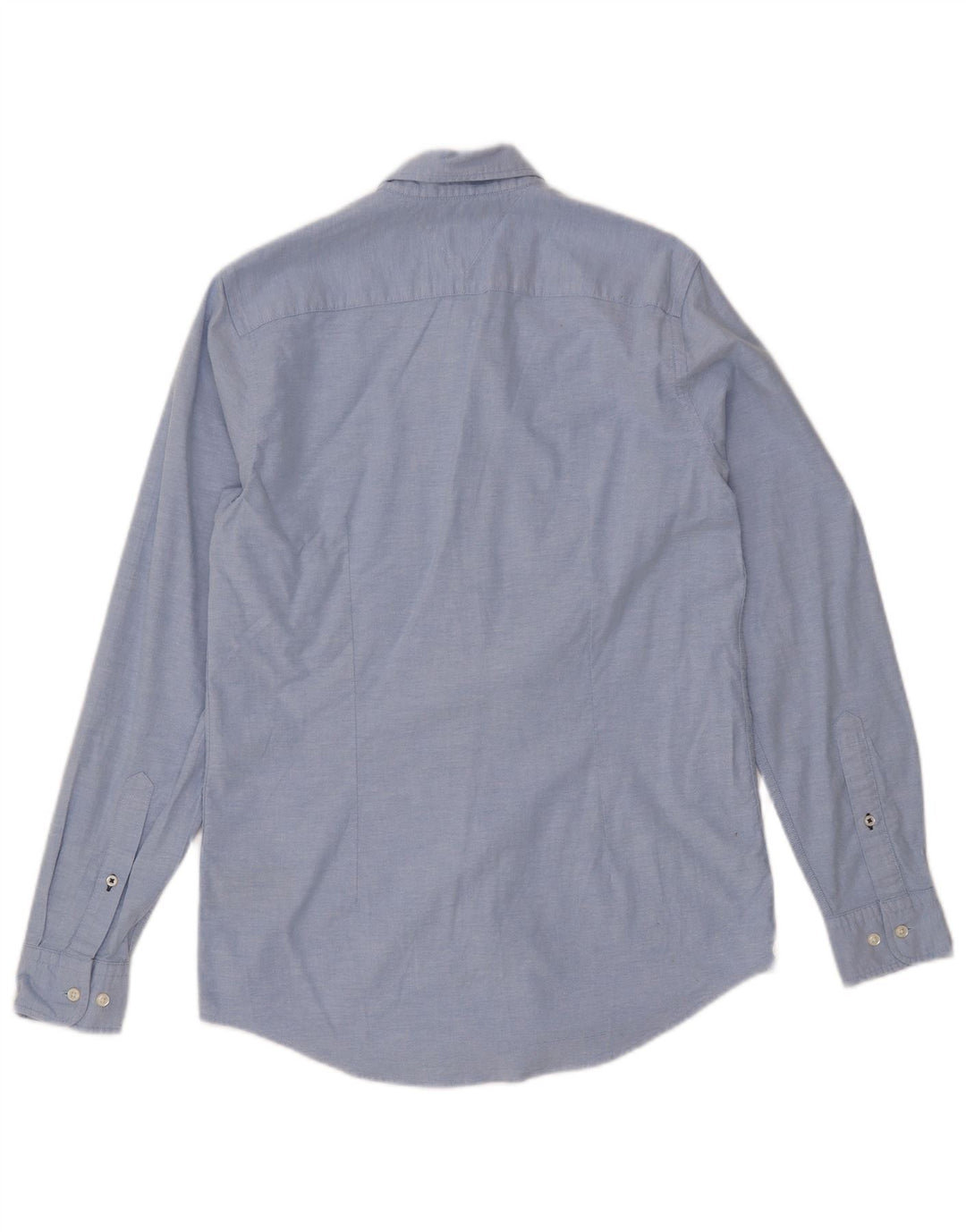 TOMMY HILFIGER Camicia slim fit da uomo in cotone blu medio