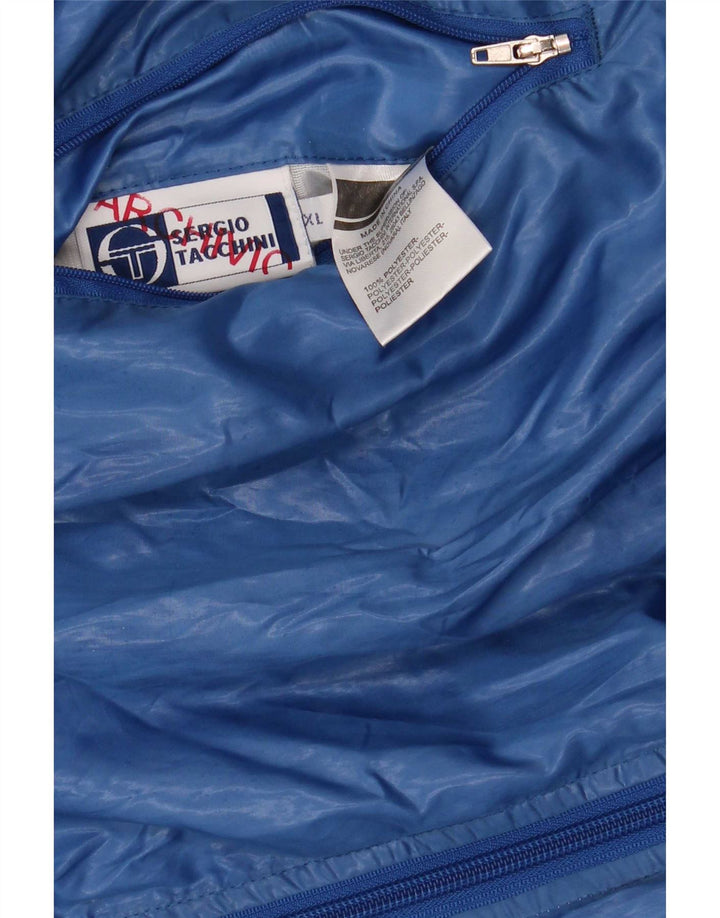 Giacca reversibile da uomo Sergio Tacchini UK 42 XL Poliestere color block blu