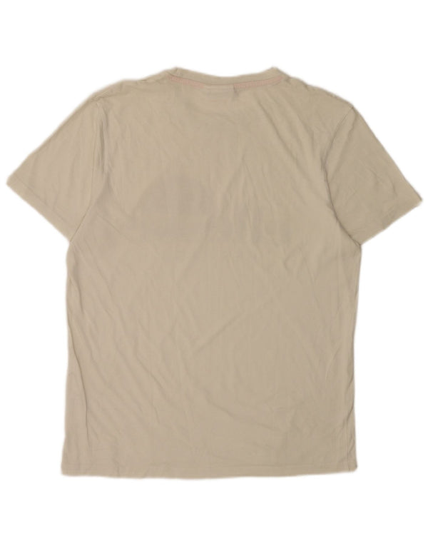 Ellesse T-shirt grafica da uomo Heritage Top grande in cotone bianco