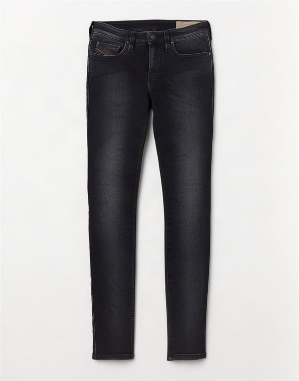 Jeans super skinny da donna Diesel Skinzee-Low-S a vita bassa W27 L32 Blu navy