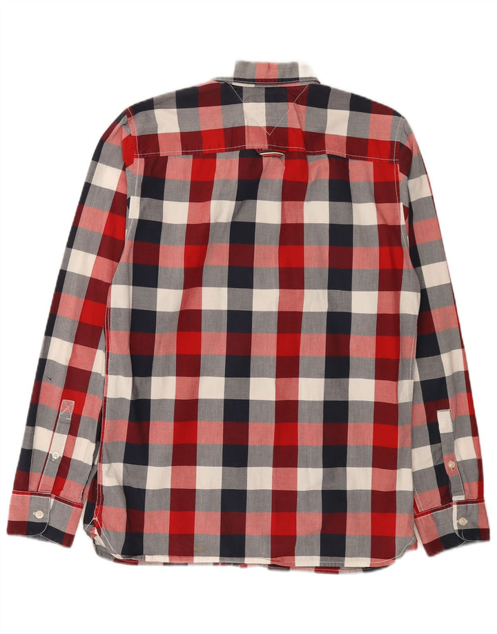 Camicia da uomo Tommy Hilfiger piccola in cotone a quadri multicolore