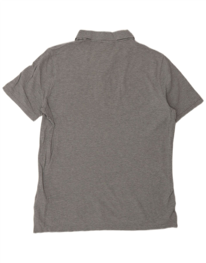 Polo Nike da uomo grande in cotone chiazzato grigio