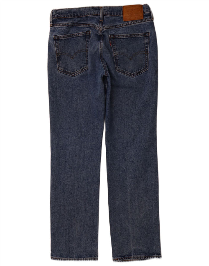 LEVI'S Mens 514 Straight Jeans W32 L30 Blue Cotton