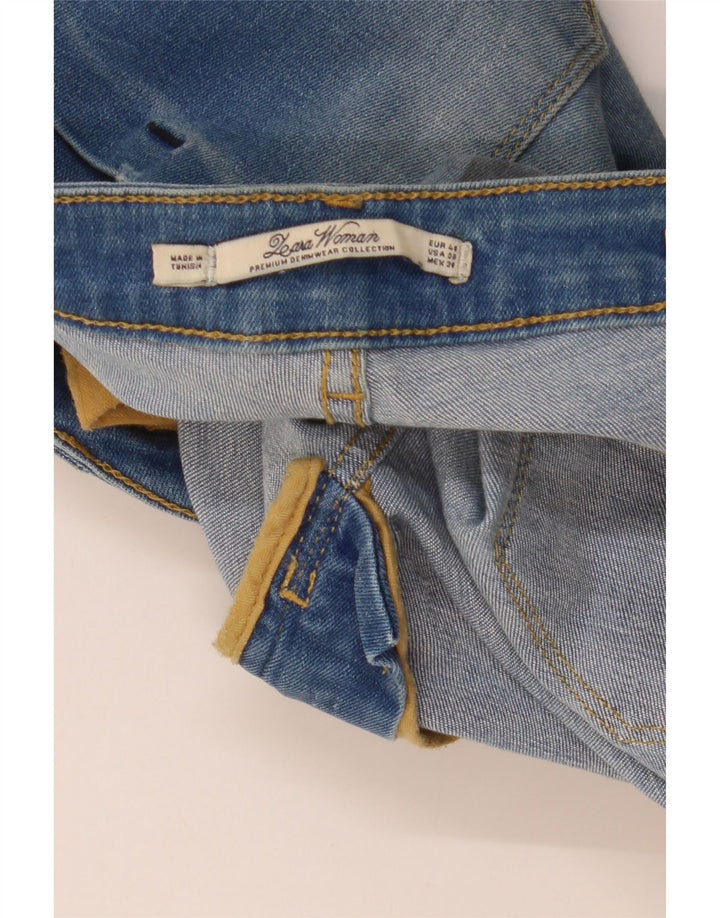 Jeans slim da donna ZARA EU 40 medio W30 L30 blu