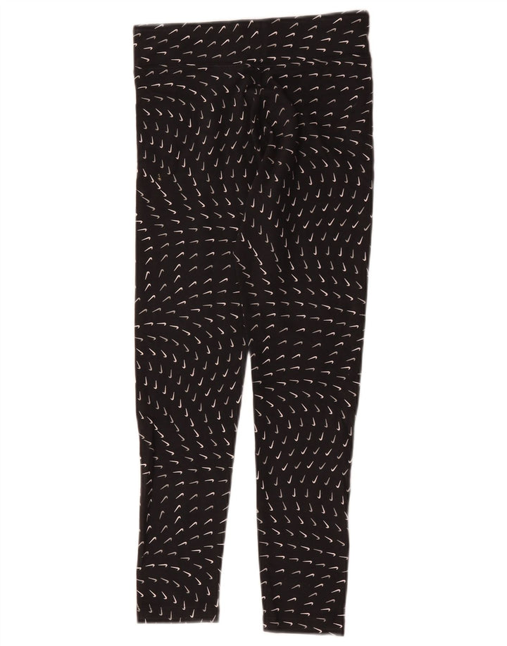 Leggings grafici Nike per ragazze 10-11 anni cotone nero medio