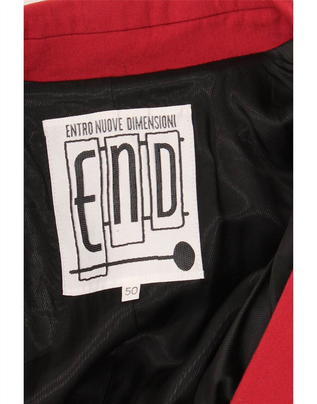 Giacca blazer da uomo a 3 bottoni VINTAGE IT 50 grande in lana rossa