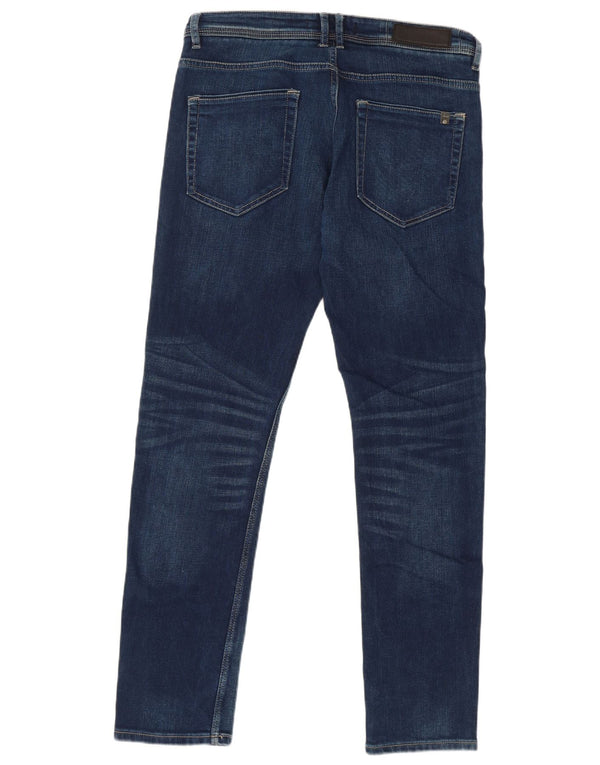 Jeans skinny da uomo Zara EU 44 Large W34 L31 Blu navy