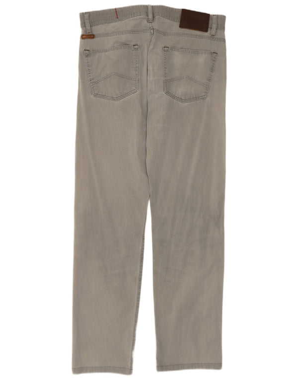 Pantaloni casual dritti da uomo Marlboro Classics W32 L30 cotone grigio
