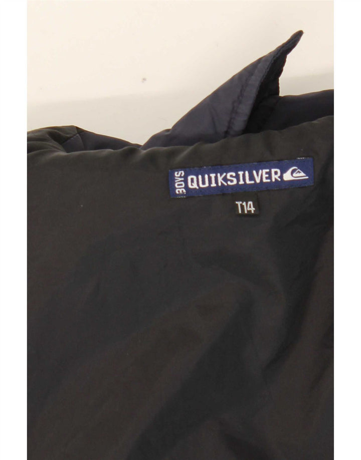 Giacca antipioggia Quiksilver per ragazzi con grafica 13-14 anni, colore blu navy
