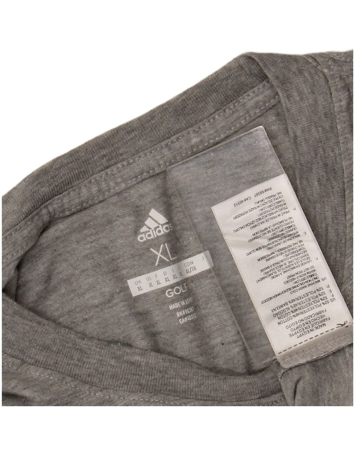 Maglietta Adidas da uomo Top XL in poliestere grigio