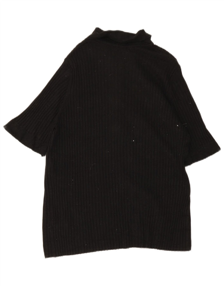Polo da donna Marks & Spencer UK 18 XL viscosa nera