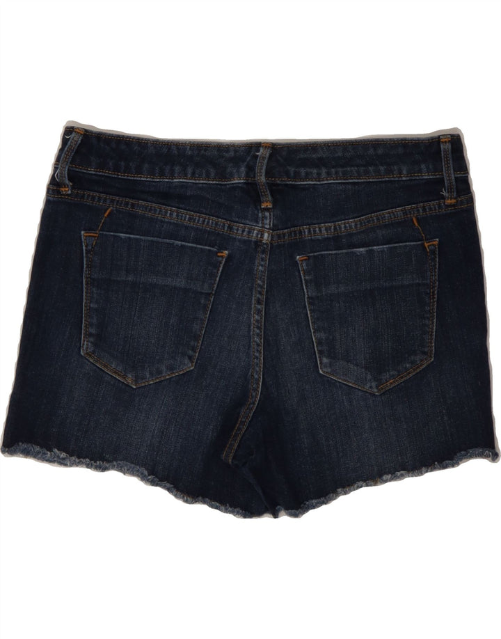 MOSSIMO Womens Mid Rise Denim Shorts US 8 Medium W29  Navy Blue Cotton Vintage Mossimo and Second-Hand Mossimo from Messina Hembry 