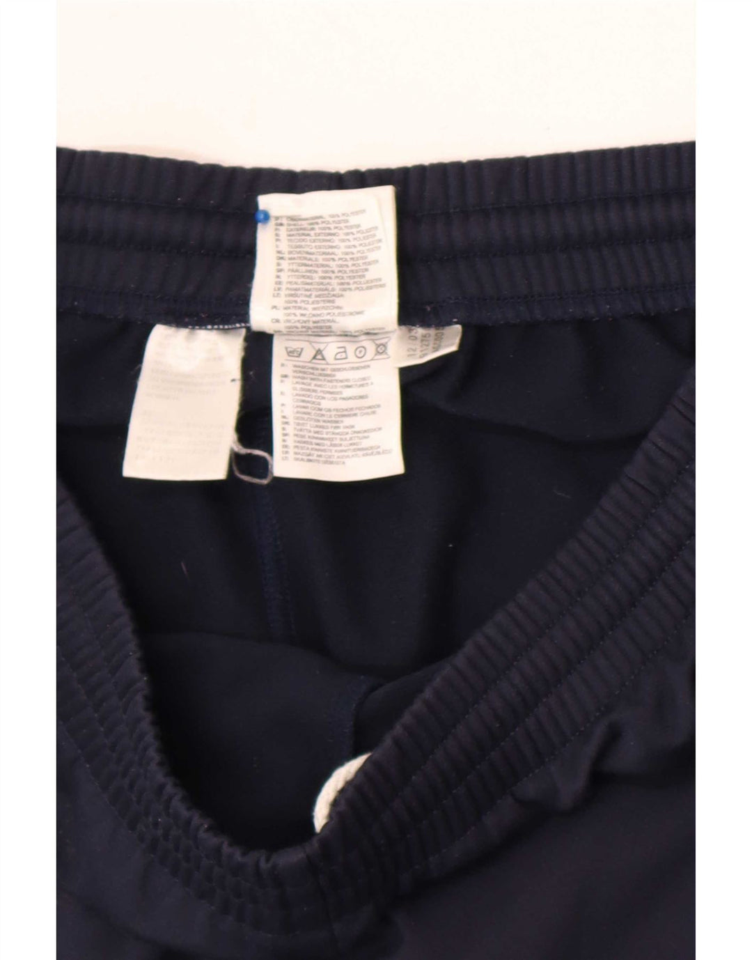 Pantaloni da tuta da uomo Adidas medi in poliestere blu navy