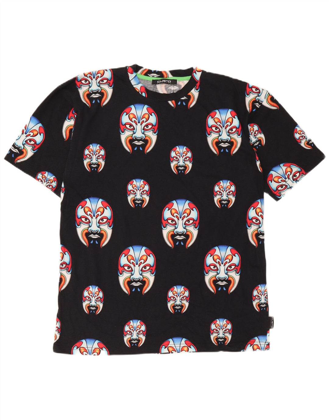T-shirt grafica da uomo Custo Barcelona Top in cotone nero medio