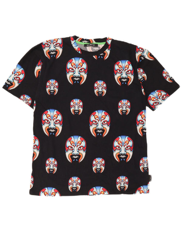T-shirt grafica da uomo Custo Barcelona Top in cotone nero medio