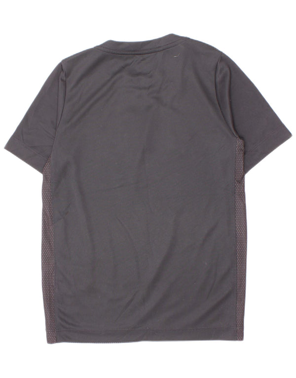 T-shirt grafica Nike da ragazzo Dri Fit Top 8-9 anni Small Black Colourblock