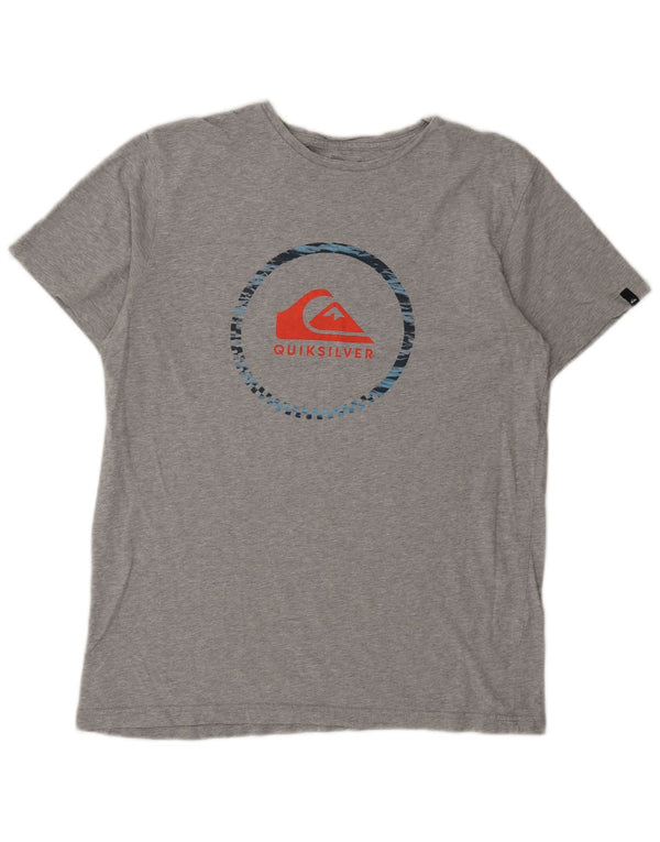 T-shirt grafica da uomo Quiksilver grande grigia