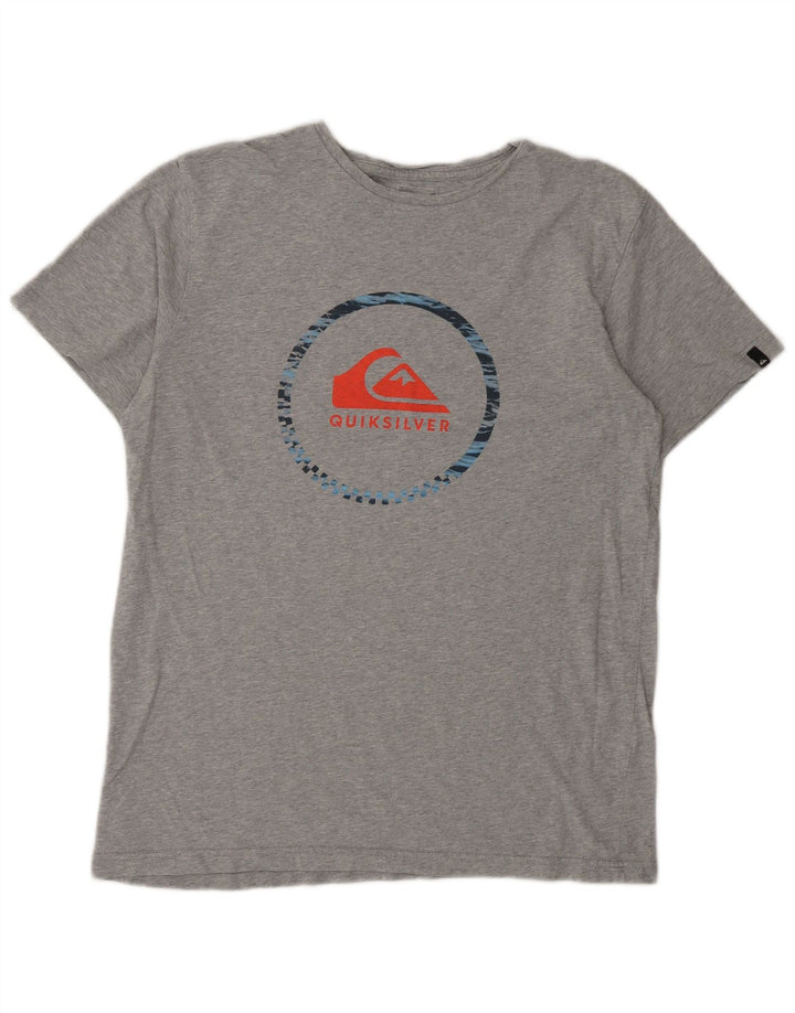 T-shirt grafica da uomo Quiksilver grande grigia