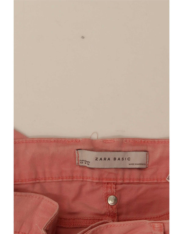 Zara Womens Skinny Jeans EU 42 Large W32 L32 Pink Cotton