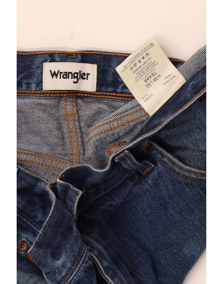 Jeans dritti da uomo Wrangler Texas W38 L32 cotone blu