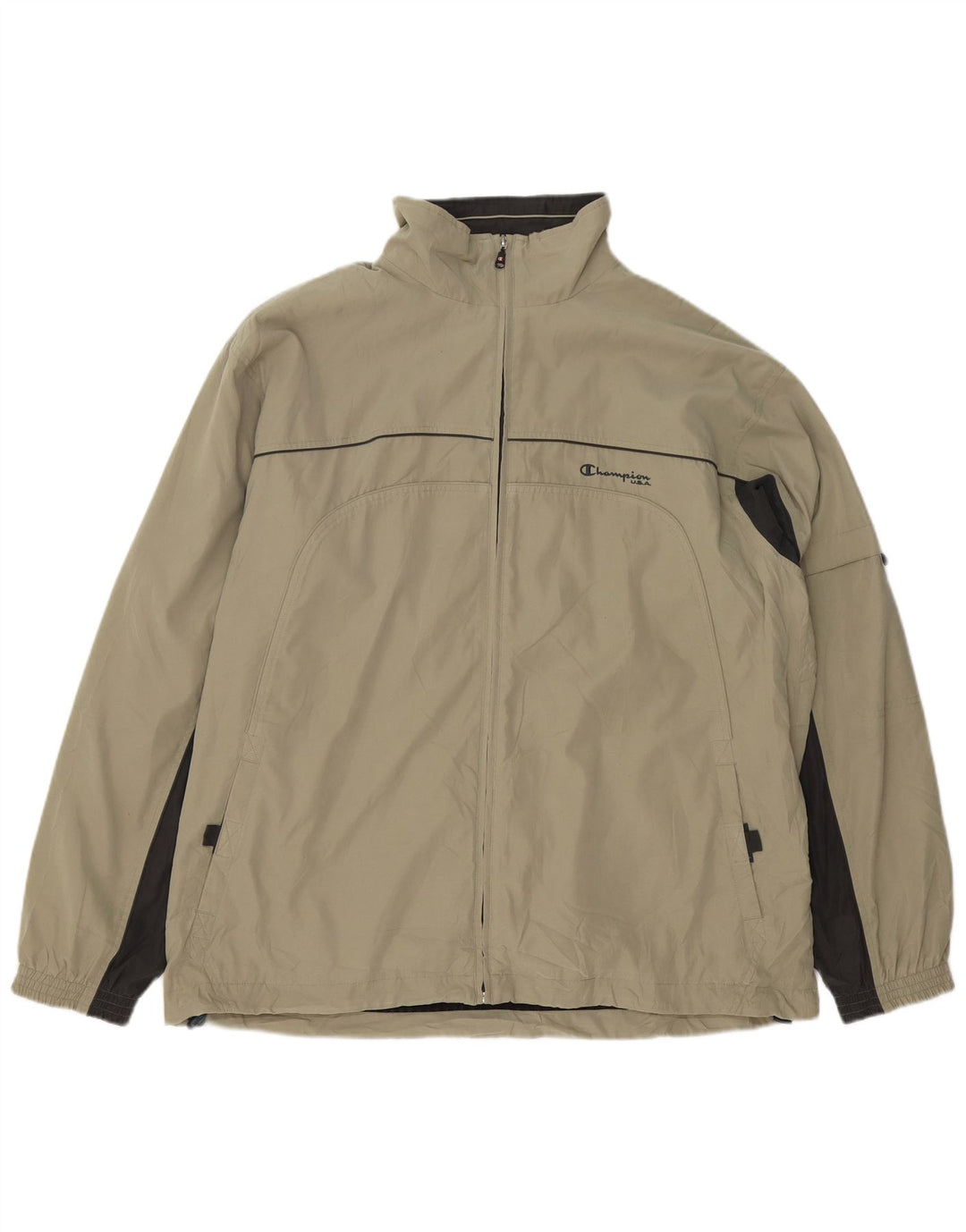 Giacca antipioggia da uomo Champion UK 44 2XL Poliestere color block kaki