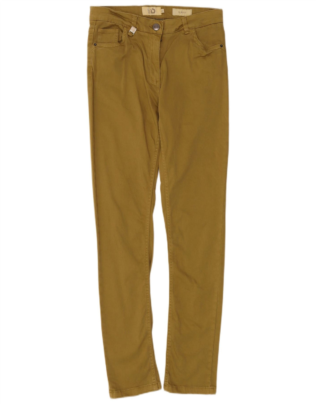 Pantaloni casual slim da donna DACK'S IT 44 medio W30 L30 cotone kaki