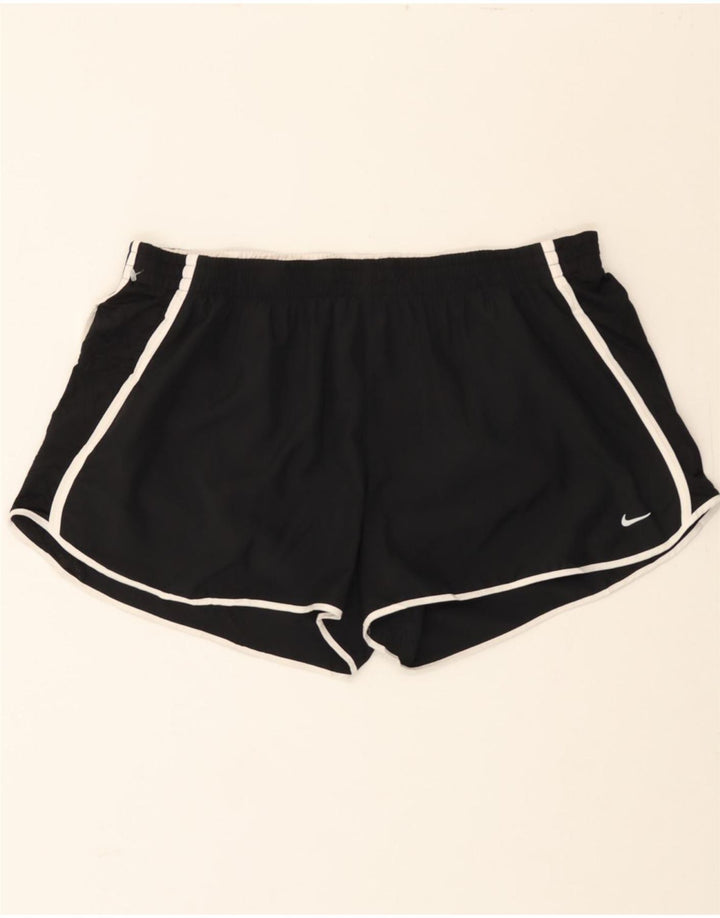 NIKE Womens Dri Fit Sport Shorts UK 16 2XL  Black Polyester Vintage Nike and Second-Hand Nike from Messina Hembry 