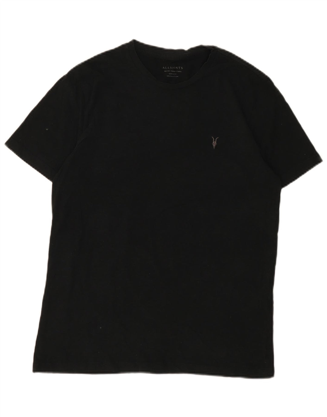T-shirt da uomo All Saints Top in cotone nero medio