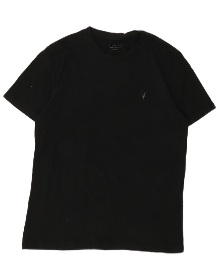 T-shirt da uomo All Saints Top in cotone nero medio
