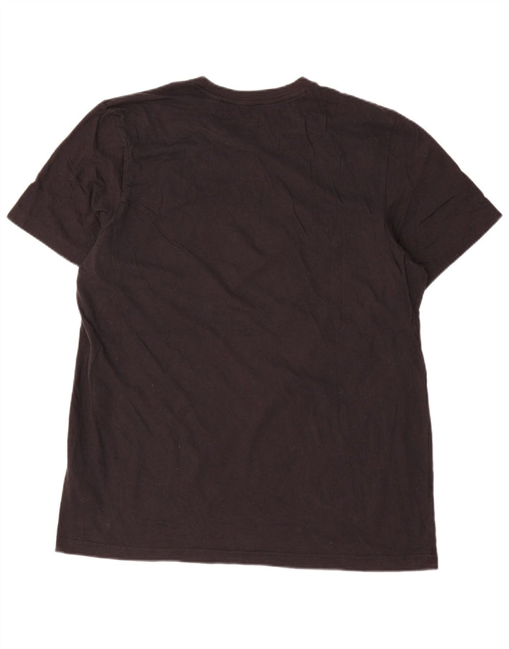 T-shirt grafica da uomo Adidas Top grande in cotone nero