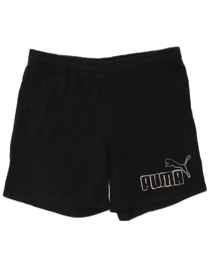 Pantaloncini sportivi grafici da uomo Puma XL poliestere nero