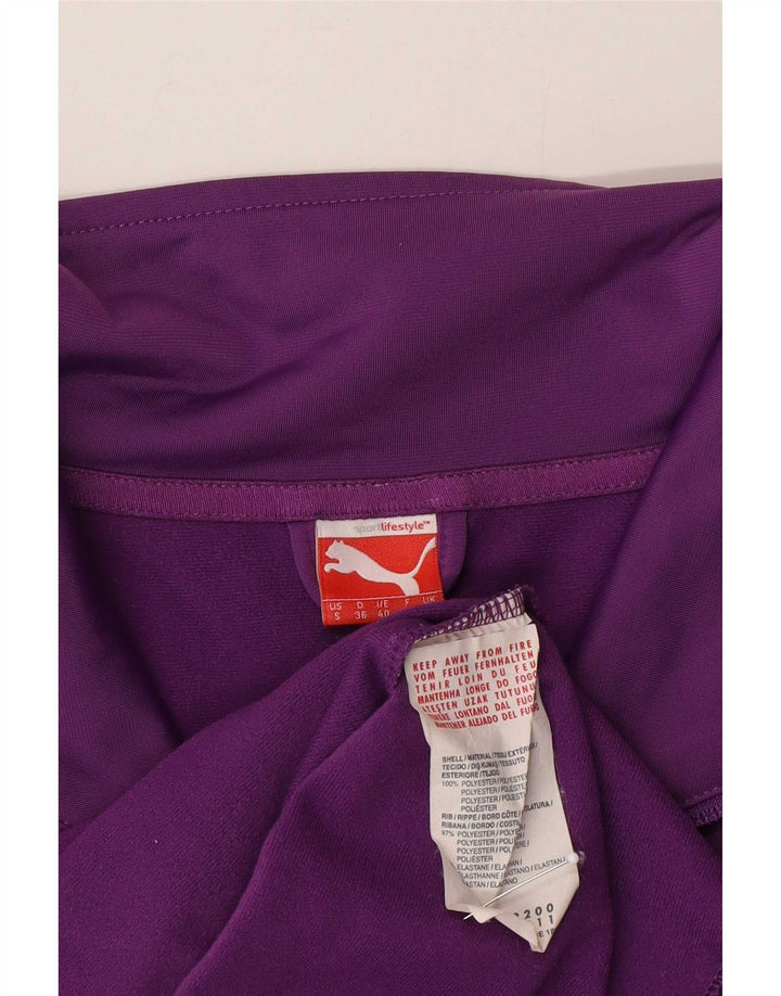 Giacca da tuta grafica da donna Puma UK 10 Small Viola Poliestere