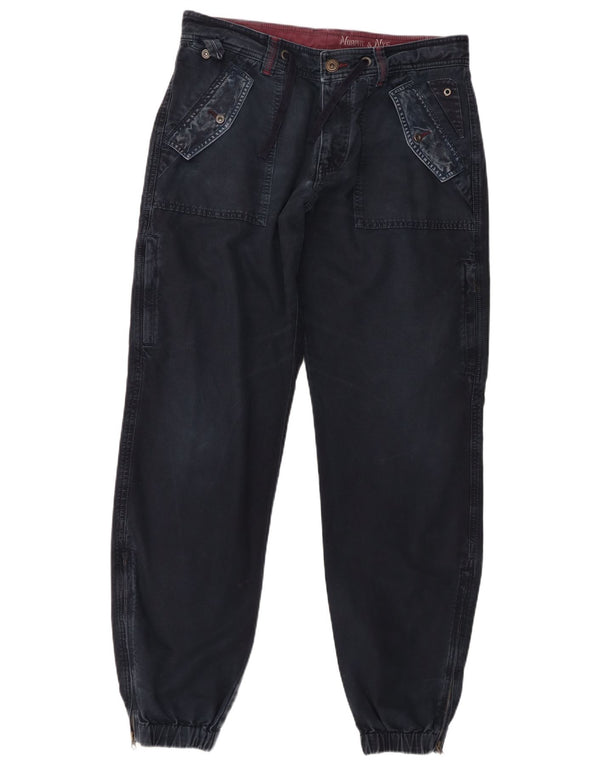 Murphy & Nye Pantaloni cargo da jogging da uomo W36 L34 Cotone blu navy