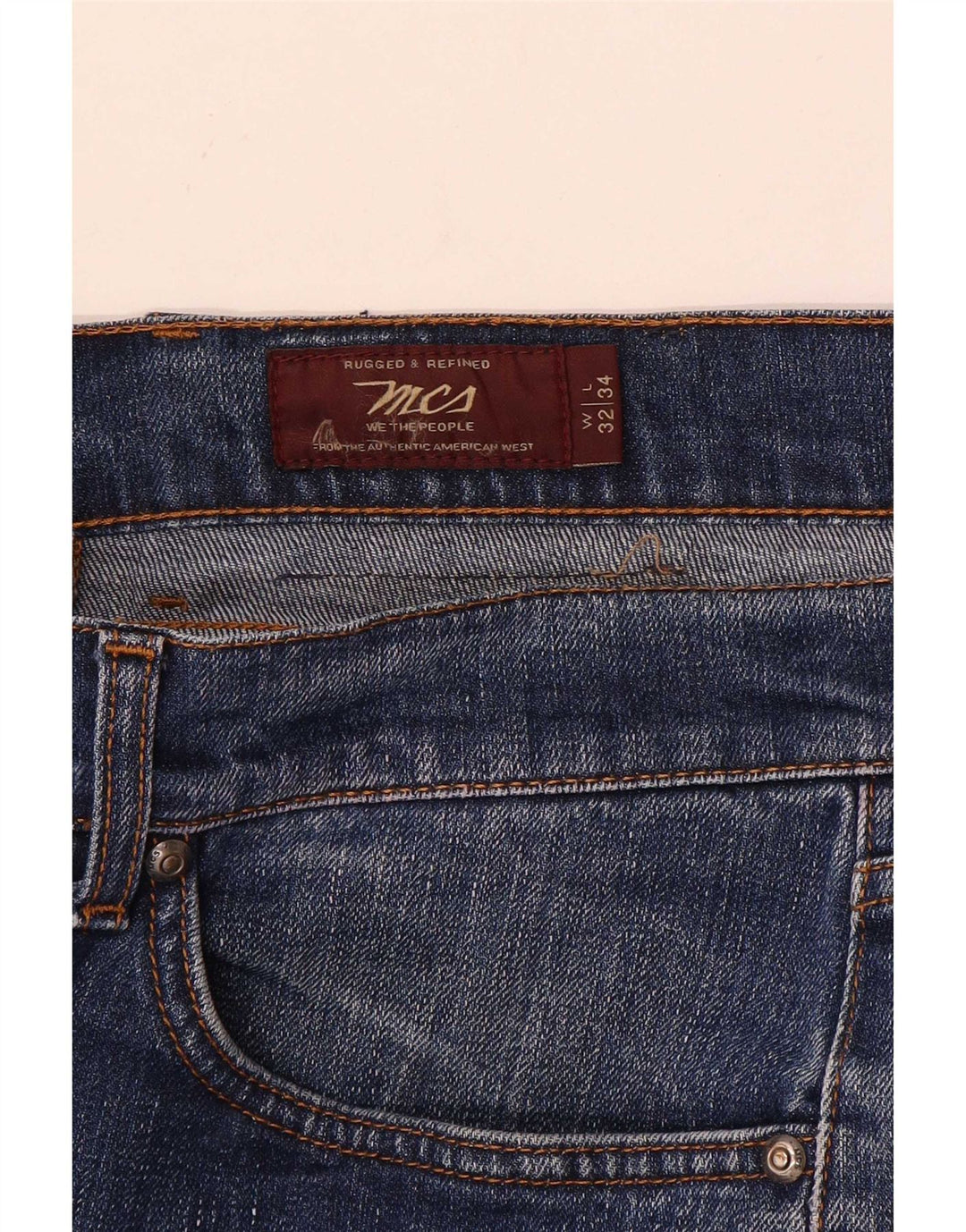 Jeans dritti da uomo Marlboro Classics W32 L32 Blu