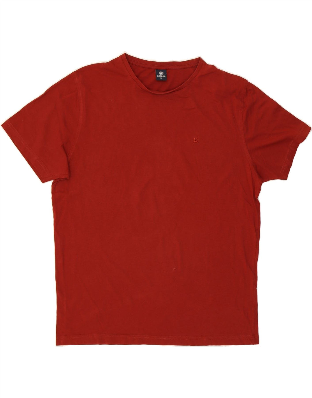 LERROS Mens T-Shirt Top XL Red Cotton Vintage Lerros and Second-Hand Lerros from Messina Hembry 