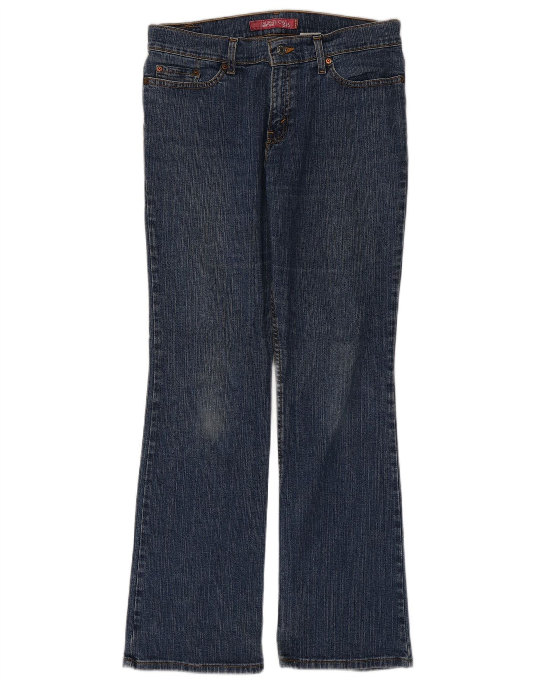 LEVI'S Womens Super Low Bootcut Jeans US 9 Medium W30 L31 Blue Cotton