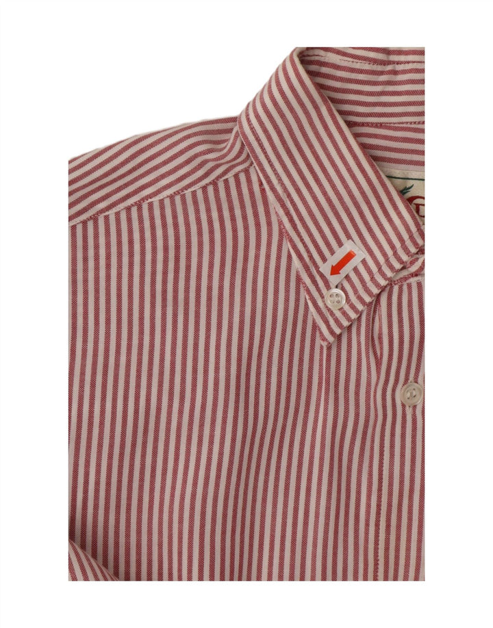 PEROSINO Camicia Uomo Gessato Medio Rosso