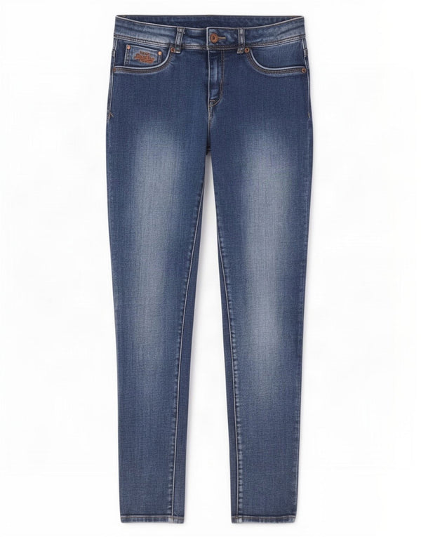 Jeans skinny da donna Superdry W29 L30 cotone blu