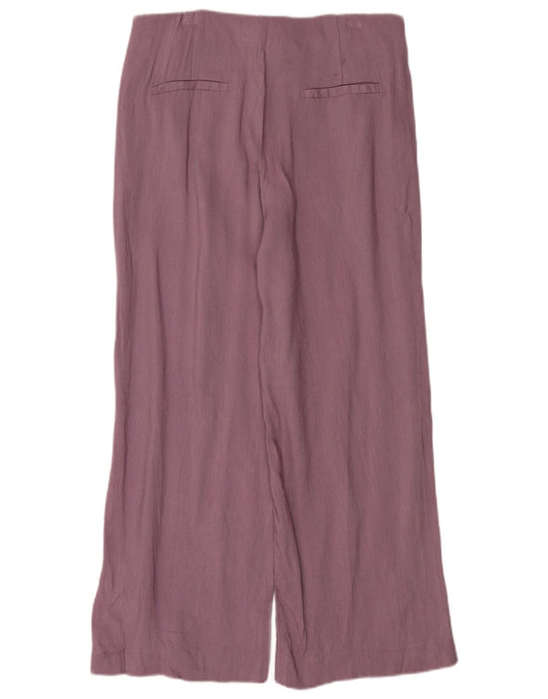 Pantaloni chino a gamba larga da donna Massimo Dutti EU 40 Medium W30 L26 Viola