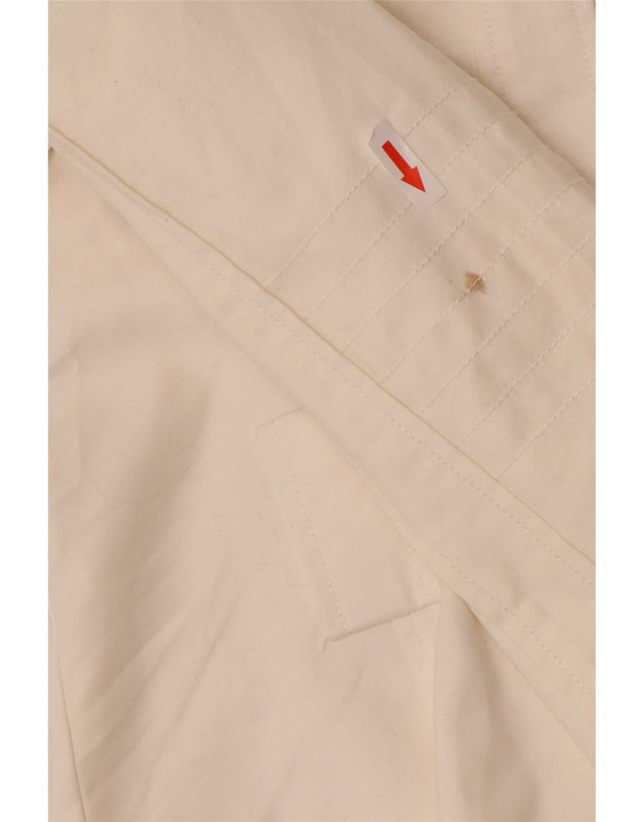 Giacca utility da donna Zara UK 12 cotone bianco medio