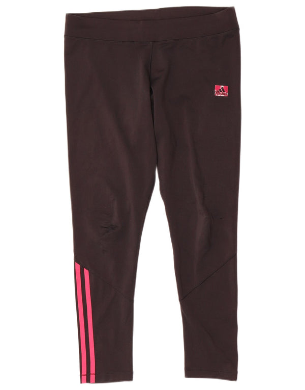 Leggings Adidas Climalite da donna UK 18 XL Poliestere nero sportivo