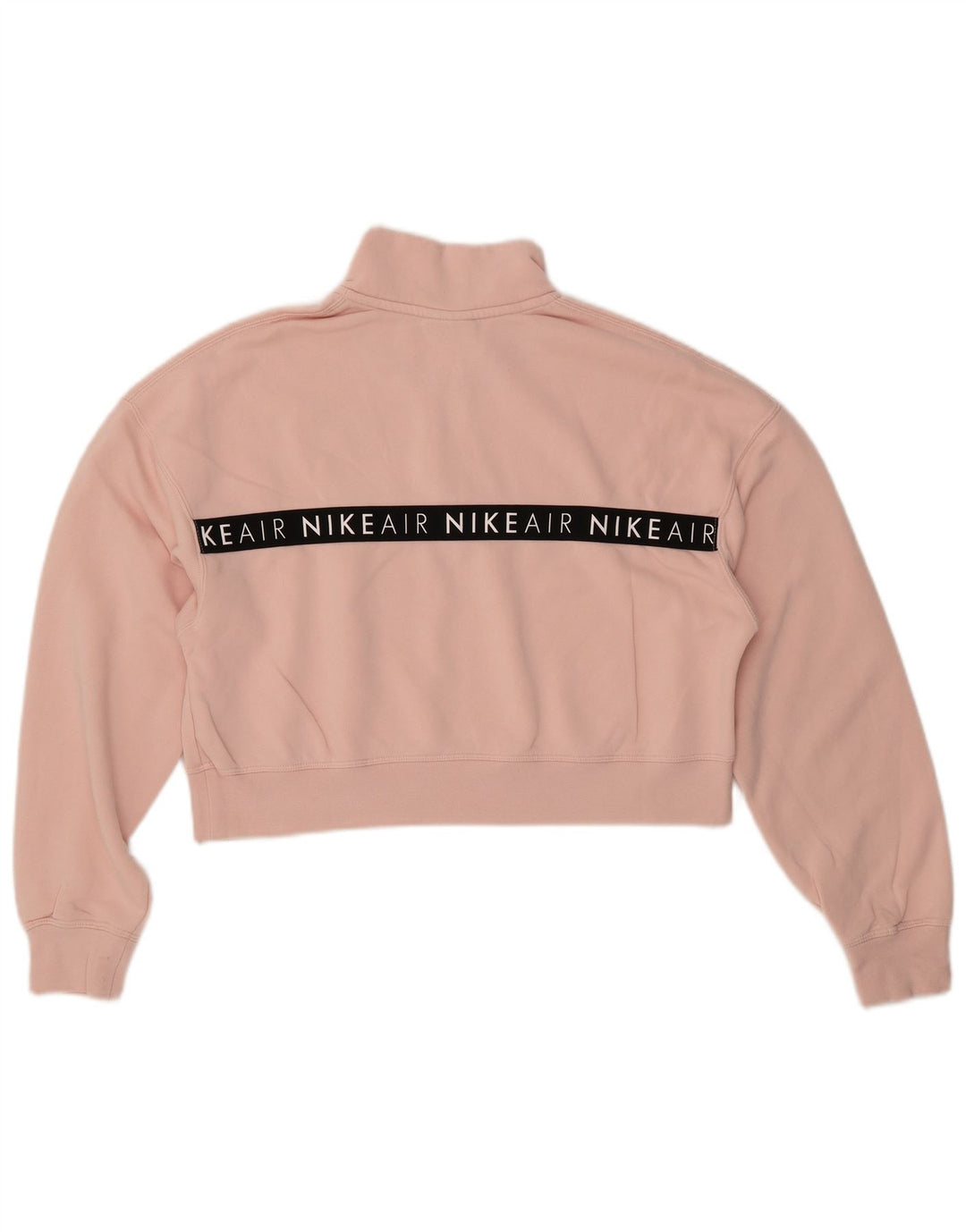 Felpa con grafica corta NIKE da donna UK 16 Large Pink Colourblock