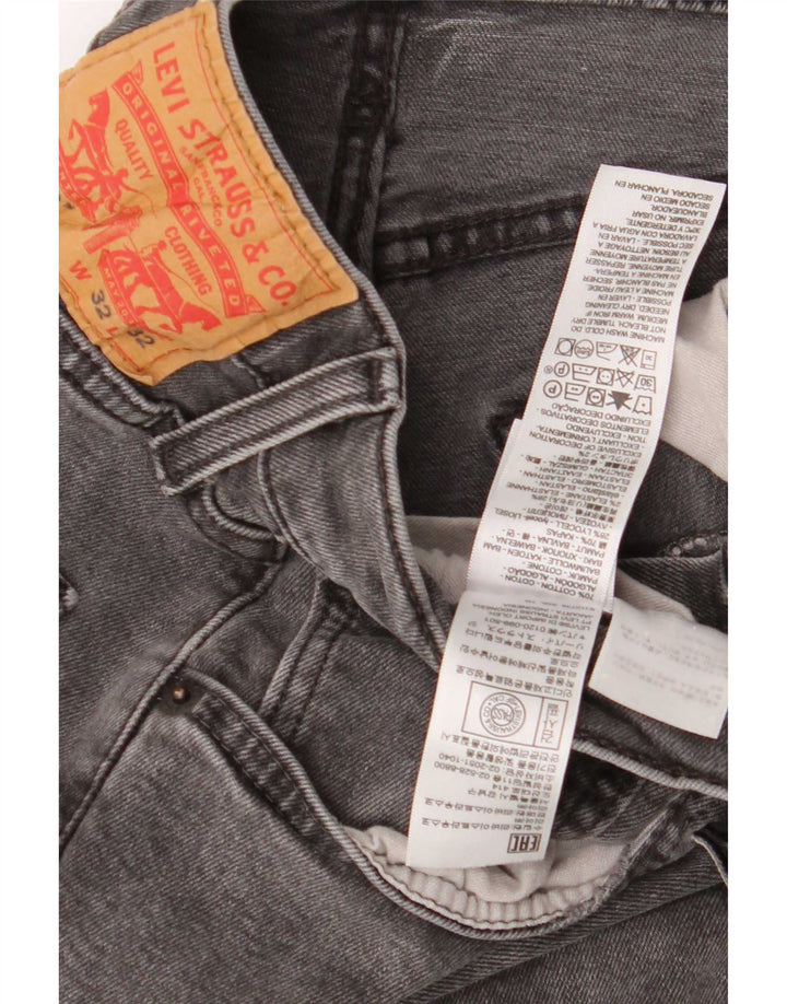 Levi's Uomo 512 Jeans affusolati slim W32 L32 Cotone grigio