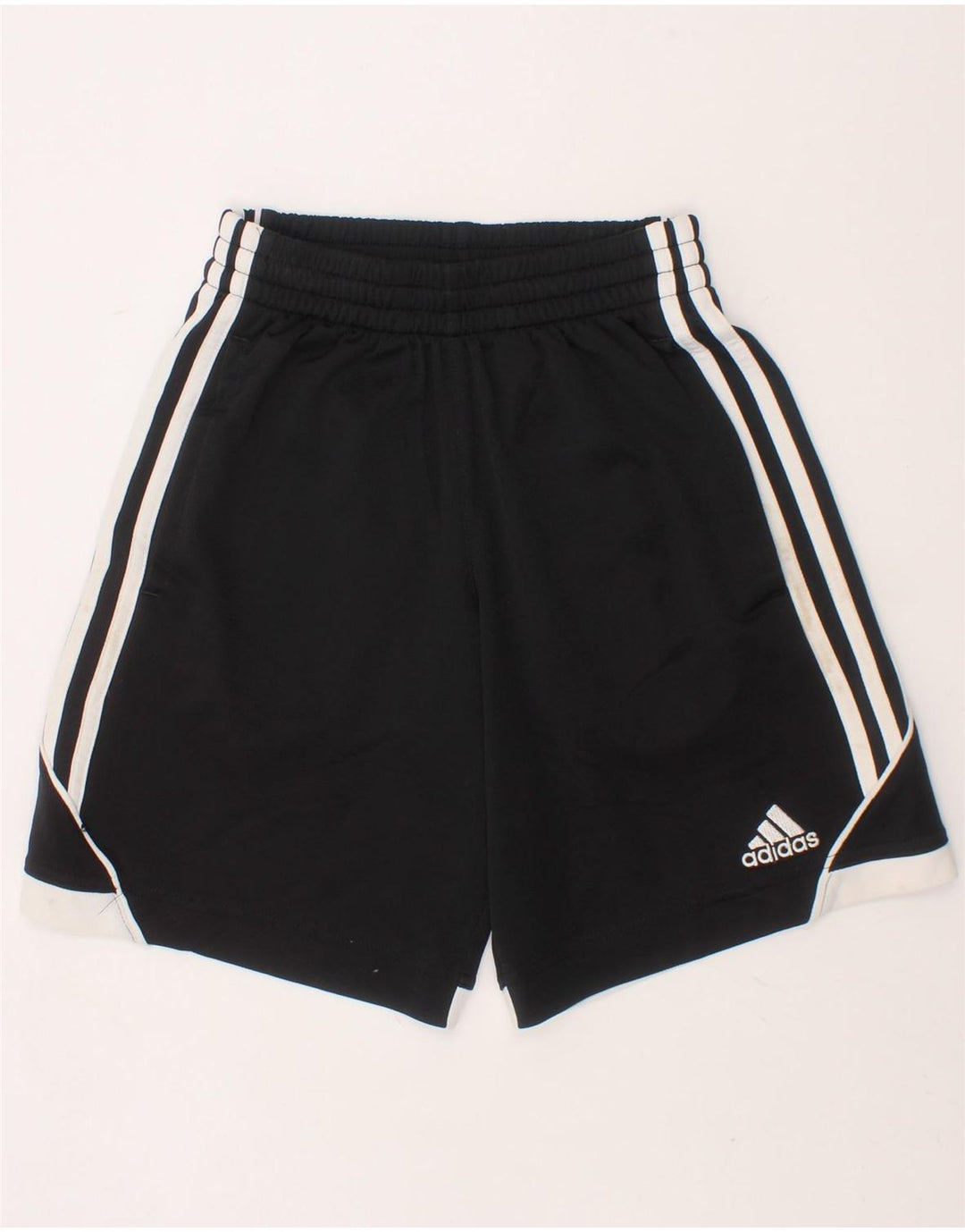 ADIDAS Boys Sport Shorts 7-8 Years Black Colourblock Polyester Vintage Adidas and Second-Hand Adidas from Messina Hembry 