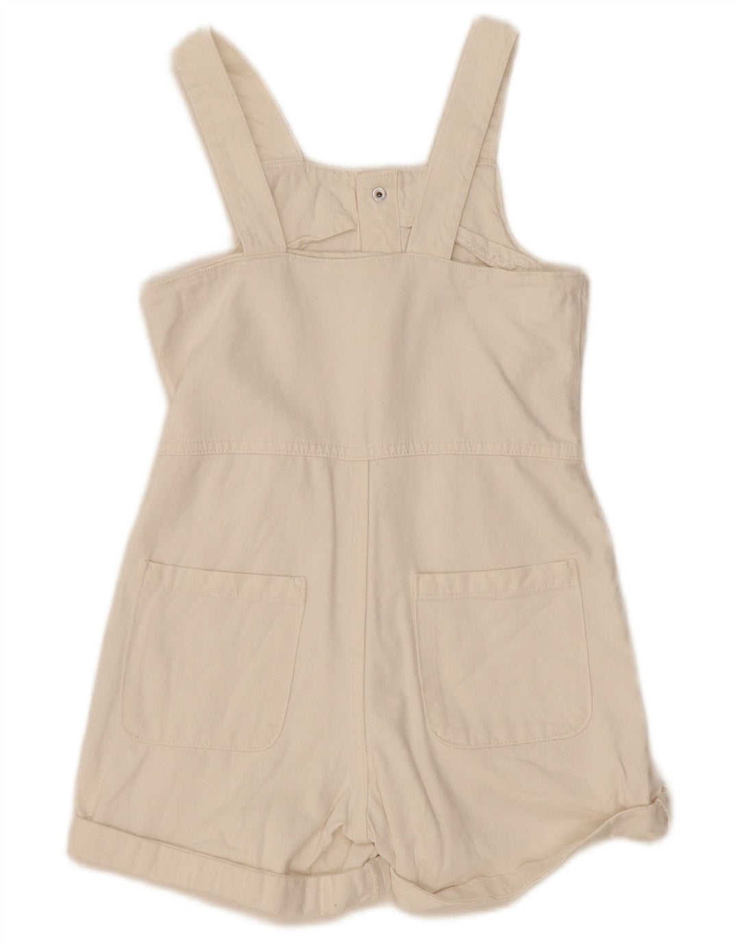 Tutina corta in denim per ragazze Zara 8-9 anni in cotone bianco