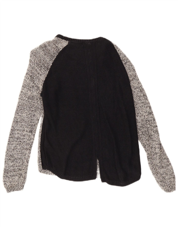 Maglione maglione con scollo a barca da donna Marks & Spencer UK 12 medio nero