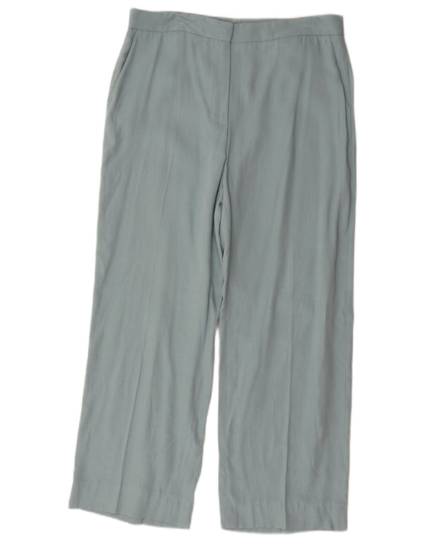 Pantaloni chino dritti da donna Zara grandi W30 L27 Lyocell blu