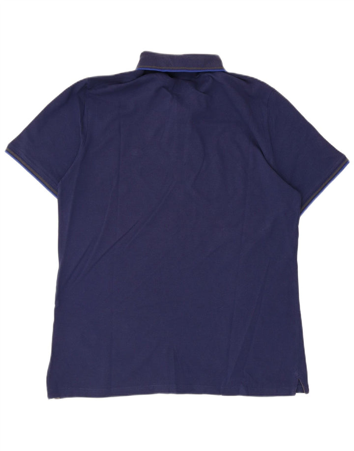 Polo da uomo CHAMPION grande in cotone blu navy