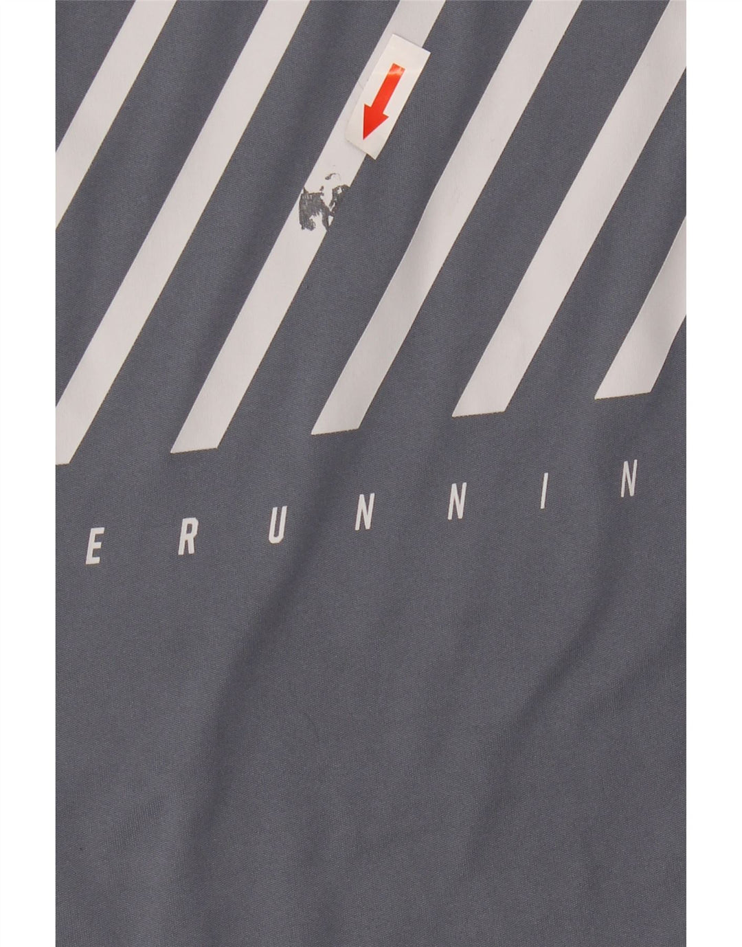 T-shirt grafica Nike da uomo Dri Fit Top XL poliestere a righe grigie