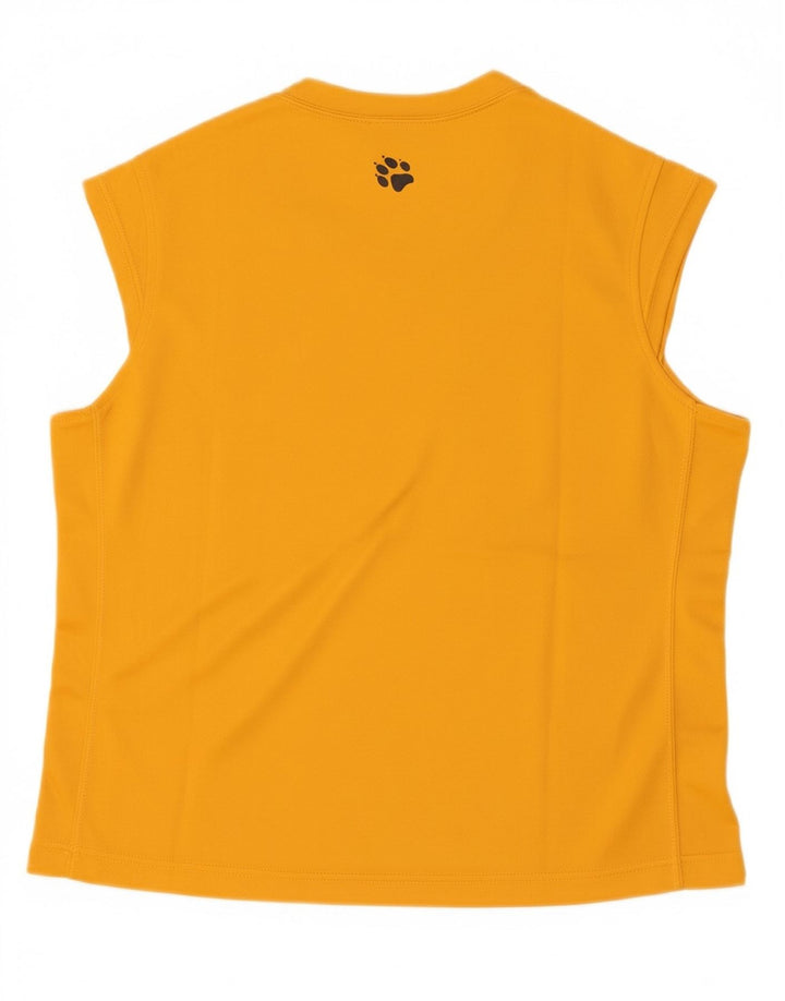 JACK WOLFSKIN Womens Vest Top UK 14 Large Yellow